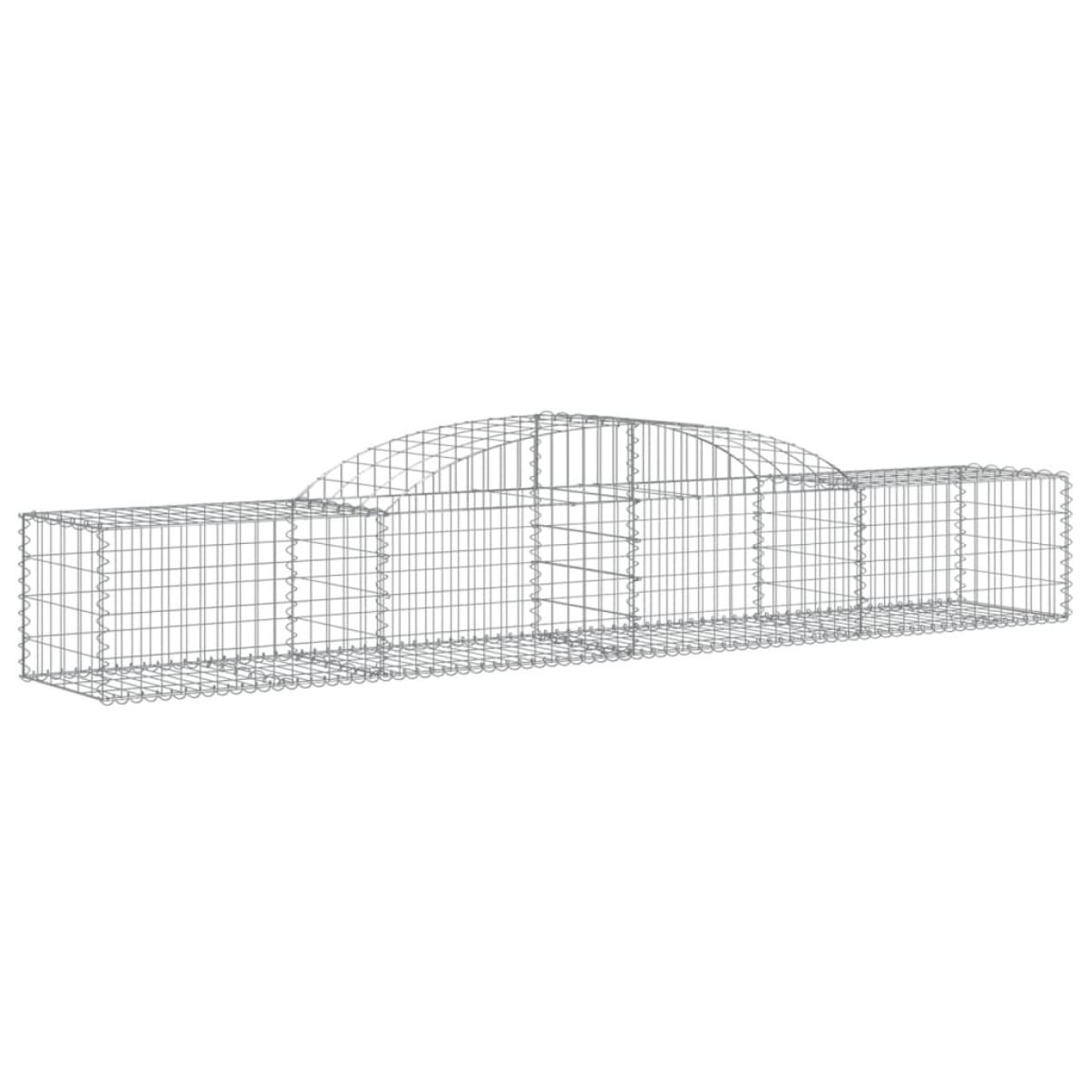 vidaXL Συρματοκιβώτια Τοξωτά 17 τεμ. 300x50x40/60 εκ. Γαλβαν. Ατσάλι