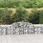 vidaXL Συρματοκιβώτια Τοξωτά 2 τεμ. 300x50x60/80 εκ. Γαλβαν. Ατσάλι