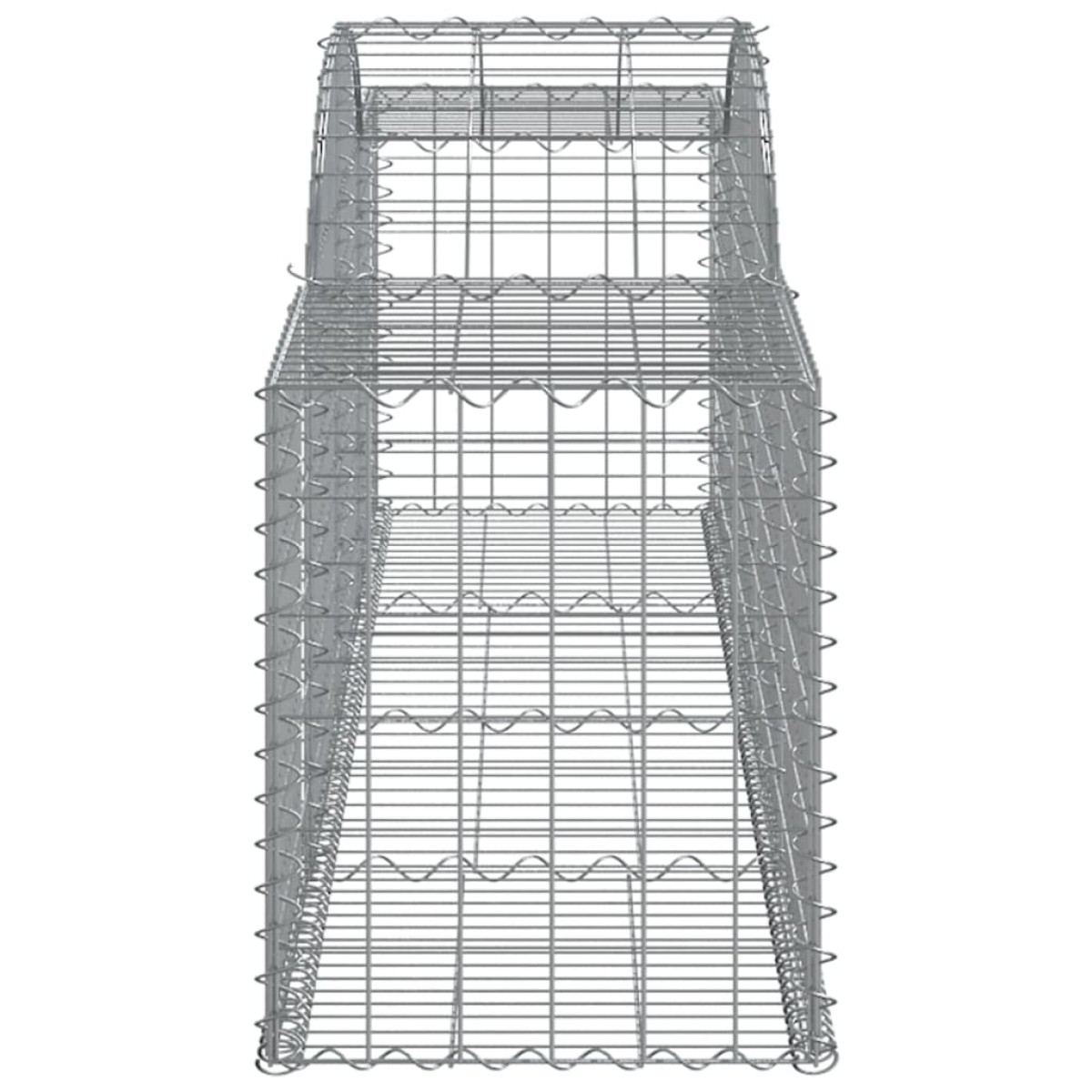 vidaXL Συρματοκιβώτια Τοξωτά 5 τεμ. 300x50x60/80 εκ. Γαλβαν. Ατσάλι