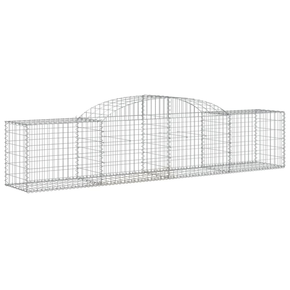 vidaXL Συρματοκιβώτια Τοξωτά 10 τεμ. 300x50x60/80 εκ. Γαλβαν. Ατσάλι