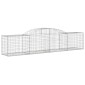 vidaXL Συρματοκιβώτια Τοξωτά 10 τεμ. 300x50x60/80 εκ. Γαλβαν. Ατσάλι