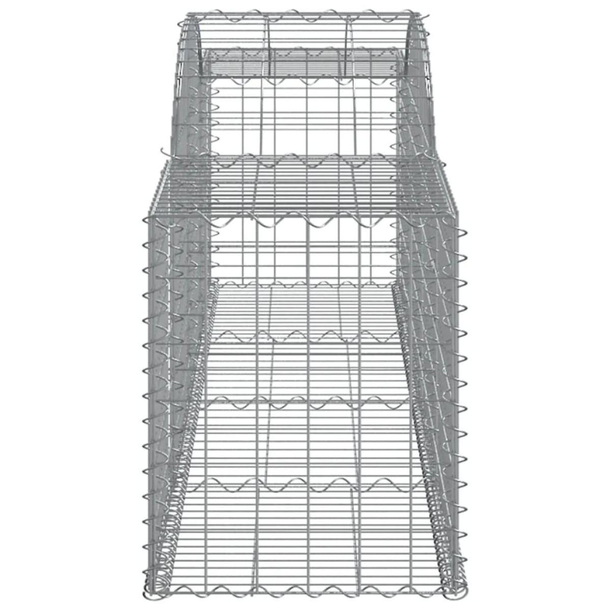 vidaXL Συρματοκιβώτια Τοξωτά 10 τεμ. 300x50x60/80 εκ. Γαλβαν. Ατσάλι