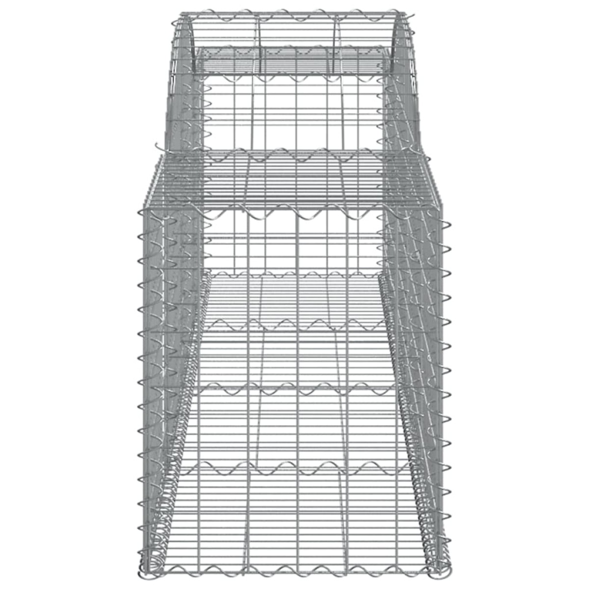 vidaXL Συρματοκιβώτια Τοξωτά 13 τεμ. 300x50x60/80 εκ. Γαλβαν. Ατσάλι