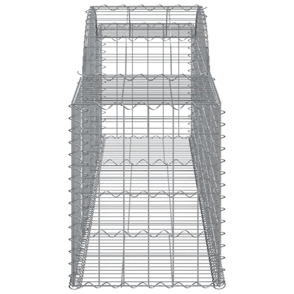 vidaXL Συρματοκιβώτια Τοξωτά 15 τεμ. 300x50x60/80 εκ. Γαλβαν. Ατσάλι