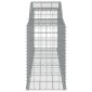 vidaXL Συρματοκιβώτια Τοξωτά 7 τεμ. 300x50x80/100 εκ. Γαλβαν. Ατσάλι