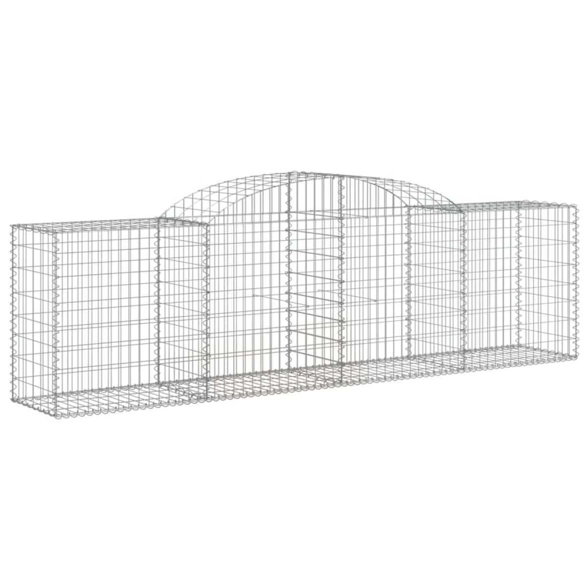 vidaXL Συρματοκιβώτια Τοξωτά 11 τεμ. 300x50x80/100 εκ. Γαλβαν. Ατσάλι