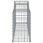 vidaXL Συρματοκιβώτια Τοξωτά 13 τεμ. 300x50x80/100 εκ. Γαλβαν. Ατσάλι