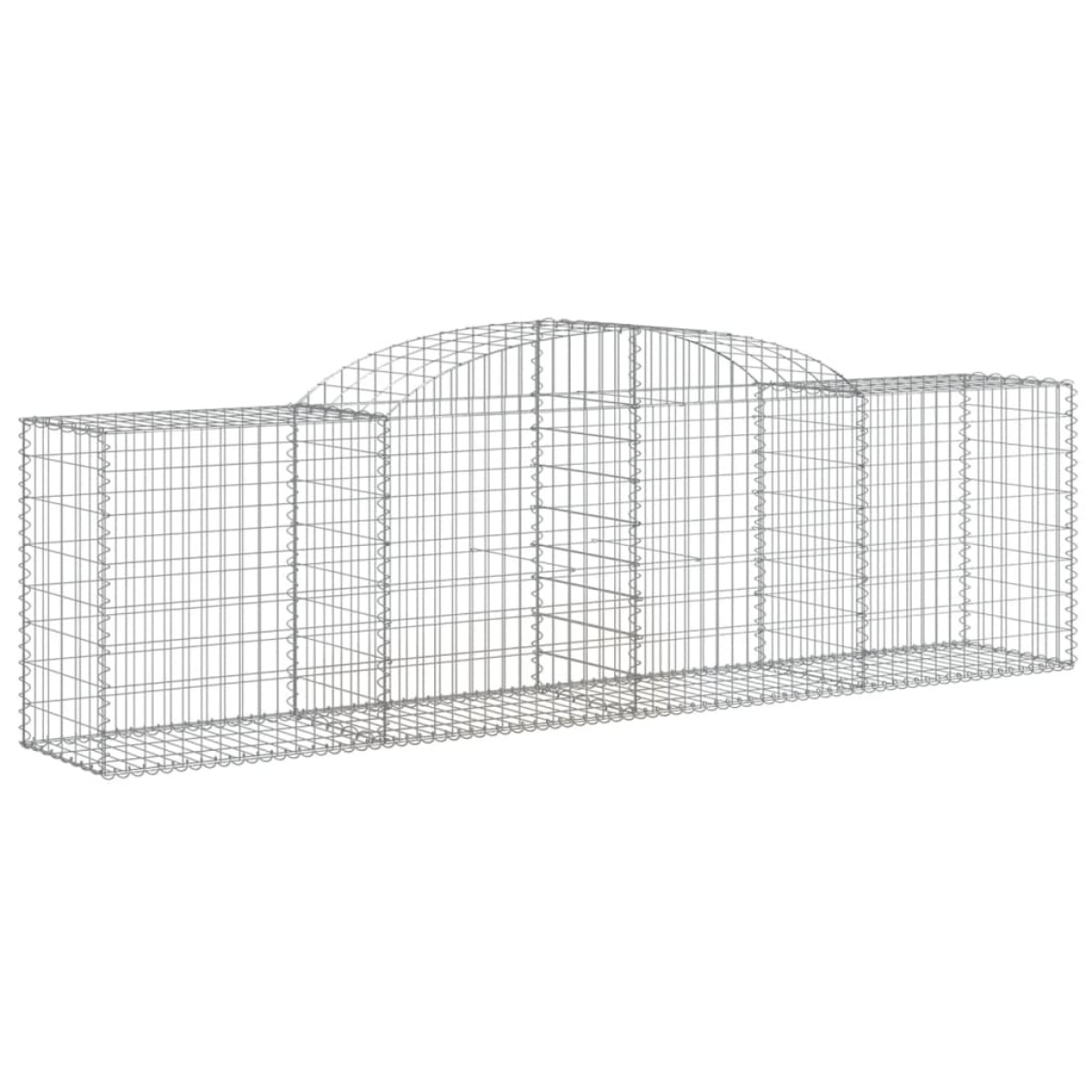 vidaXL Συρματοκιβώτια Τοξωτά 17 τεμ. 300x50x80/100 εκ. Γαλβαν. Ατσάλι