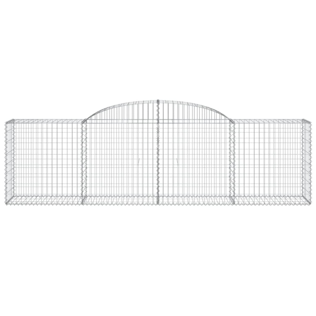 vidaXL Συρματοκιβώτια Τοξωτά 20 τεμ. 300x50x80/100 εκ. Γαλβαν. Ατσάλι