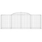 vidaXL Συρματοκιβώτια Τοξωτά 3 τεμ. 300x50x100/120 εκ. Γαλβαν. Ατσάλι