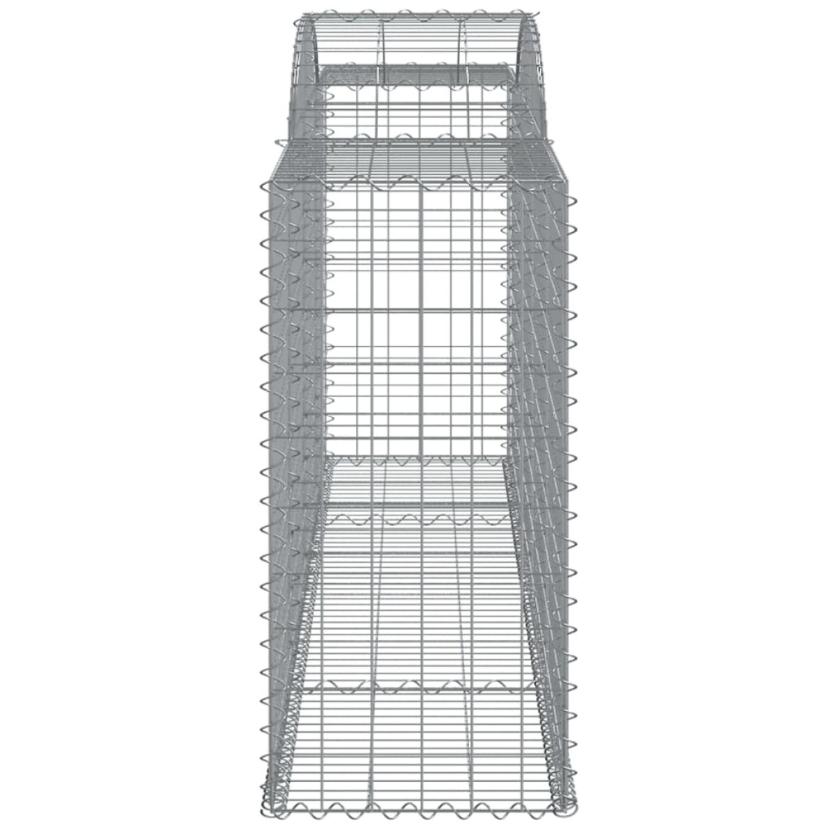 vidaXL Συρματοκιβώτια Τοξωτά 15 τεμ. 300x50x100/120 εκ. Γαλβαν. Ατσάλι