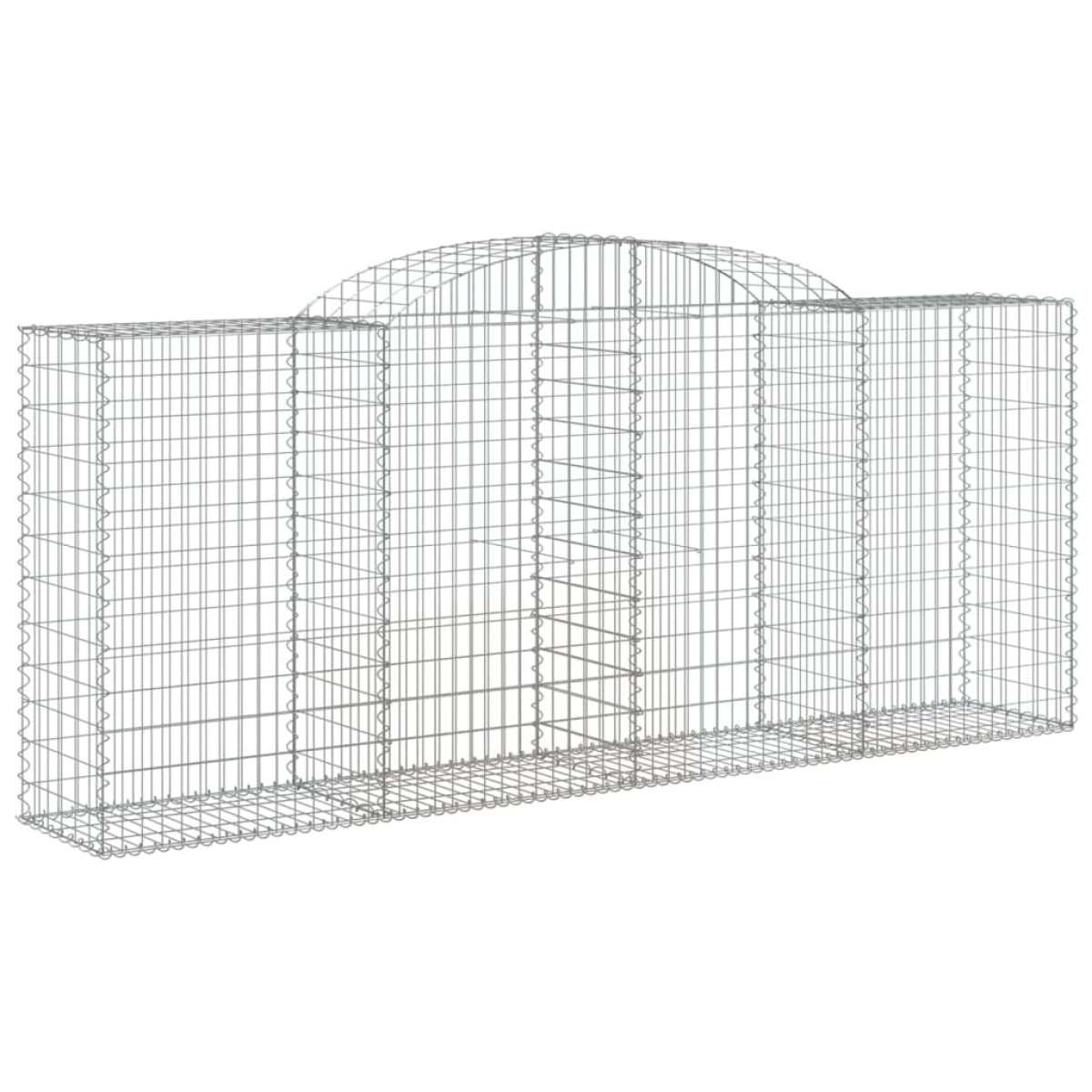 vidaXL Συρματοκιβώτια Τοξωτά 6 τεμ. 300x50x120/140 εκ. Γαλβαν. Ατσάλι