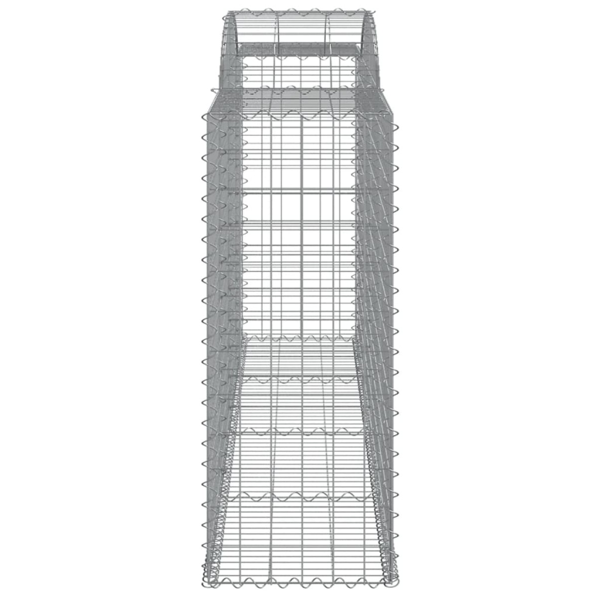 vidaXL Συρματοκιβώτια Τοξωτά 12 τεμ. 300x50x120/140 εκ. Γαλβαν. Ατσάλι