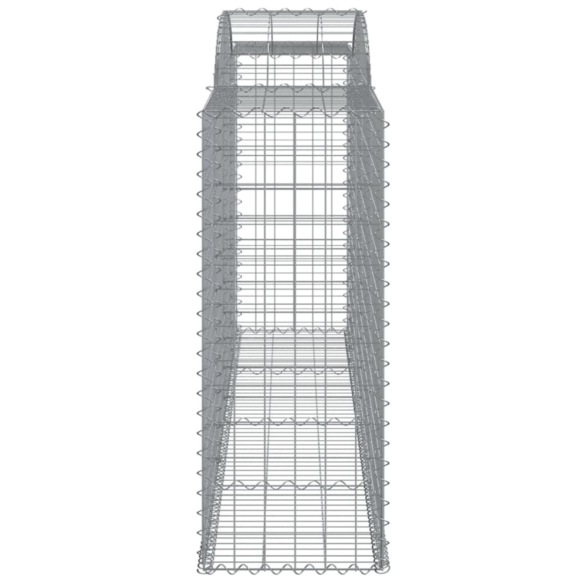 vidaXL Συρματοκιβώτια Τοξωτά 13 τεμ. 300x50x120/140 εκ. Γαλβαν. Ατσάλι