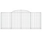 vidaXL Συρματοκιβώτια Τοξωτά 15 τεμ. 300x50x120/140 εκ. Γαλβαν. Ατσάλι