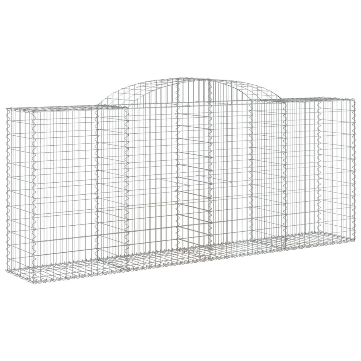 vidaXL Συρματοκιβώτια Τοξωτά 17 τεμ. 300x50x120/120 εκ. Γαλβαν. Ατσάλι
