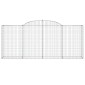 vidaXL Συρματοκιβώτια Τοξωτά 25 τεμ. 300x50x120/140 εκ. Γαλβαν. Ατσάλι