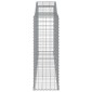 vidaXL Συρματοκιβώτια Τοξωτά 2 τεμ. 300x50x140/160 εκ. Γαλβαν. Ατσάλι