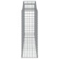 vidaXL Συρματοκιβώτια Τοξωτά 3 τεμ. 300x50x140/160 εκ. Γαλβαν. Ατσάλι