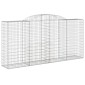 vidaXL Συρματοκιβώτια Τοξωτά 6 τεμ. 300x50x140/160 εκ. Γαλβαν. Ατσάλι