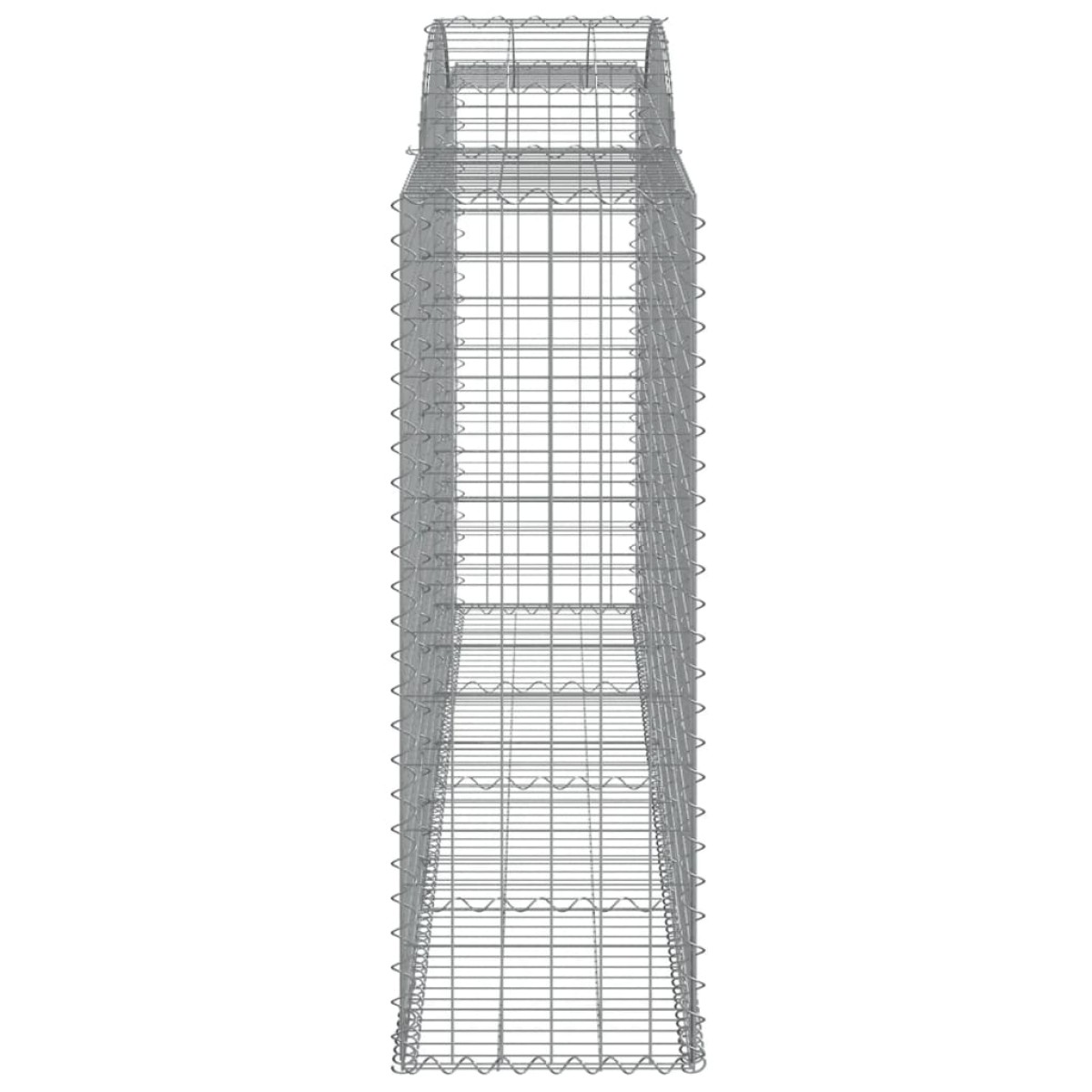 vidaXL Συρματοκιβώτια Τοξωτά 6 τεμ. 300x50x140/160 εκ. Γαλβαν. Ατσάλι