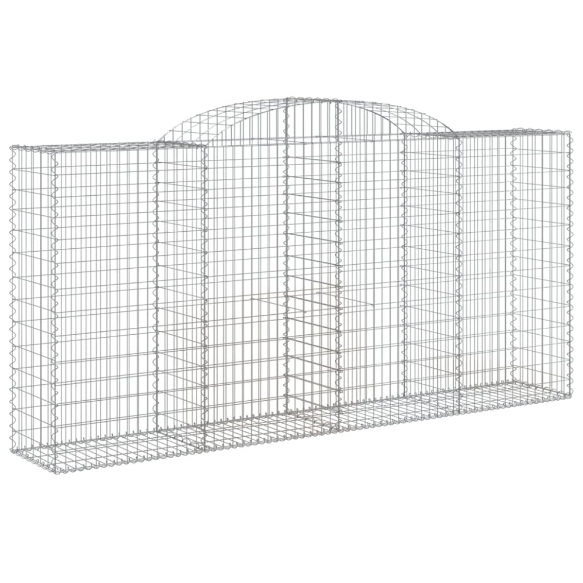 vidaXL Συρματοκιβώτια Τοξωτά 8 τεμ. 300x50x140/160 εκ. Γαλβαν. Ατσάλι