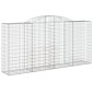 vidaXL Συρματοκιβώτια Τοξωτά 9 τεμ. 300x50x140/160 εκ. Γαλβαν. Ατσάλι