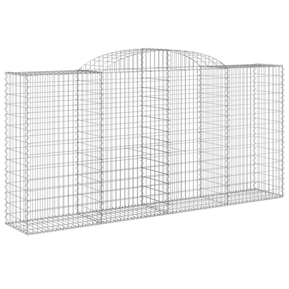 vidaXL Συρματοκιβώτια Τοξωτά 13 τεμ. 300x50x140/160 εκ. Γαλβαν. Ατσάλι
