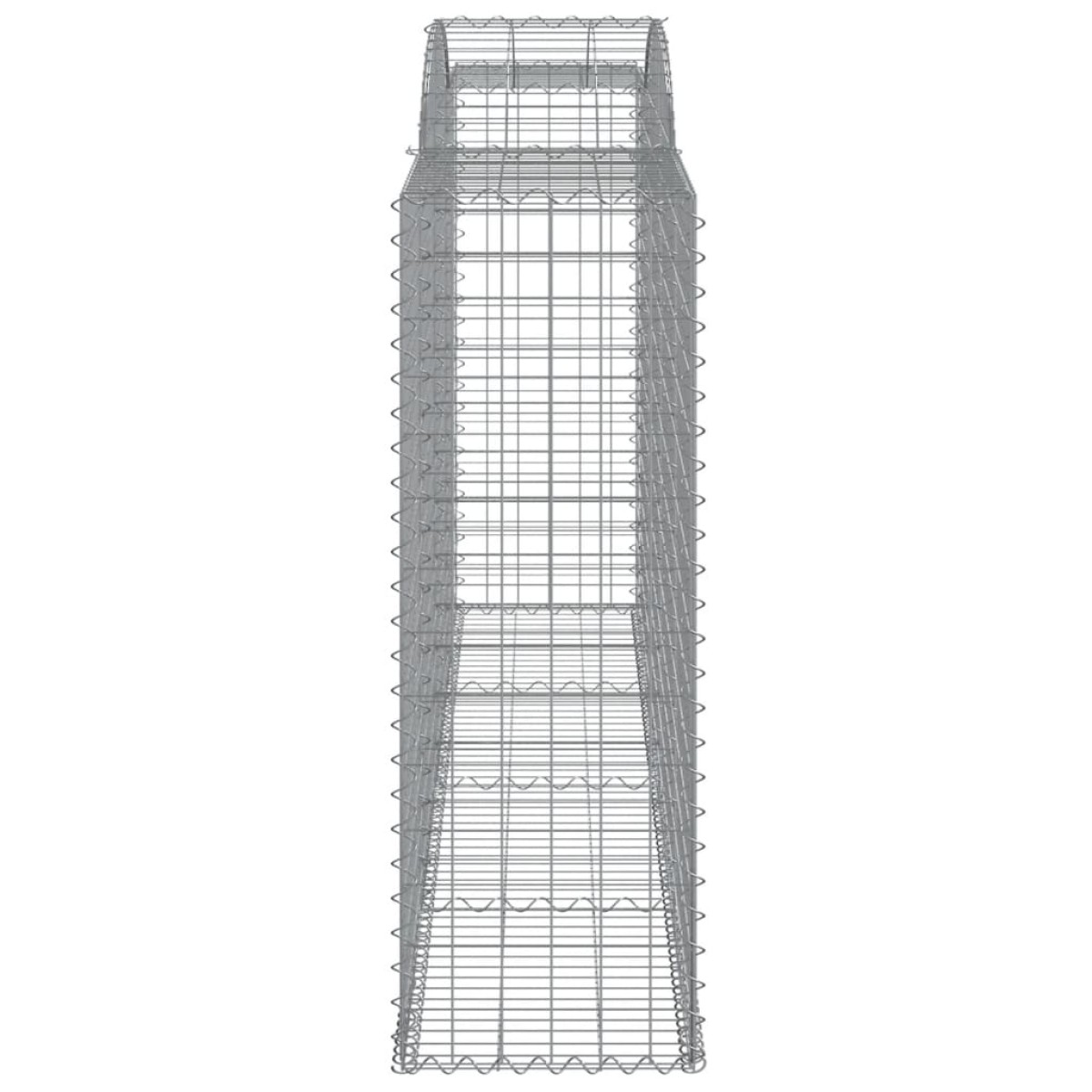vidaXL Συρματοκιβώτια Τοξωτά 25 τεμ. 300x50x140/160 εκ. Γαλβαν. Ατσάλι