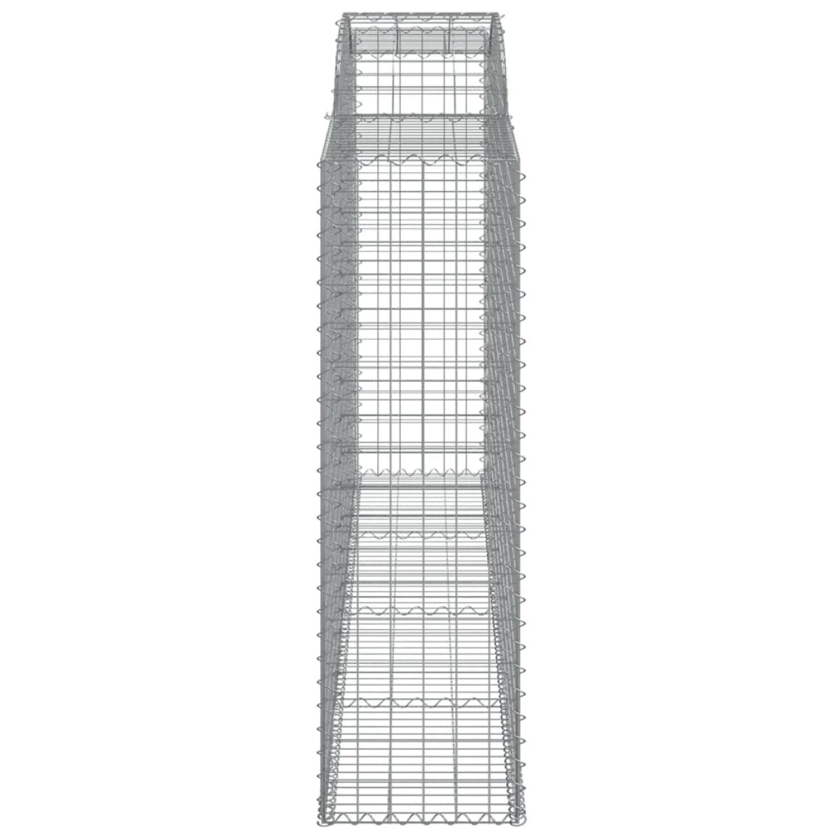 vidaXL Συρματοκιβώτια Τοξωτά 8 τεμ. 300x50x160/180 εκ. Γαλβαν. Ατσάλι
