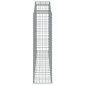 vidaXL Συρματοκιβώτια Τοξωτά 4 τεμ. 300x50x180/200 εκ. Γαλβαν. Ατσάλι