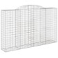 vidaXL Συρματοκιβώτια Τοξωτά 5 τεμ. 300x50x180/200 εκ. Γαλβαν. Ατσάλι