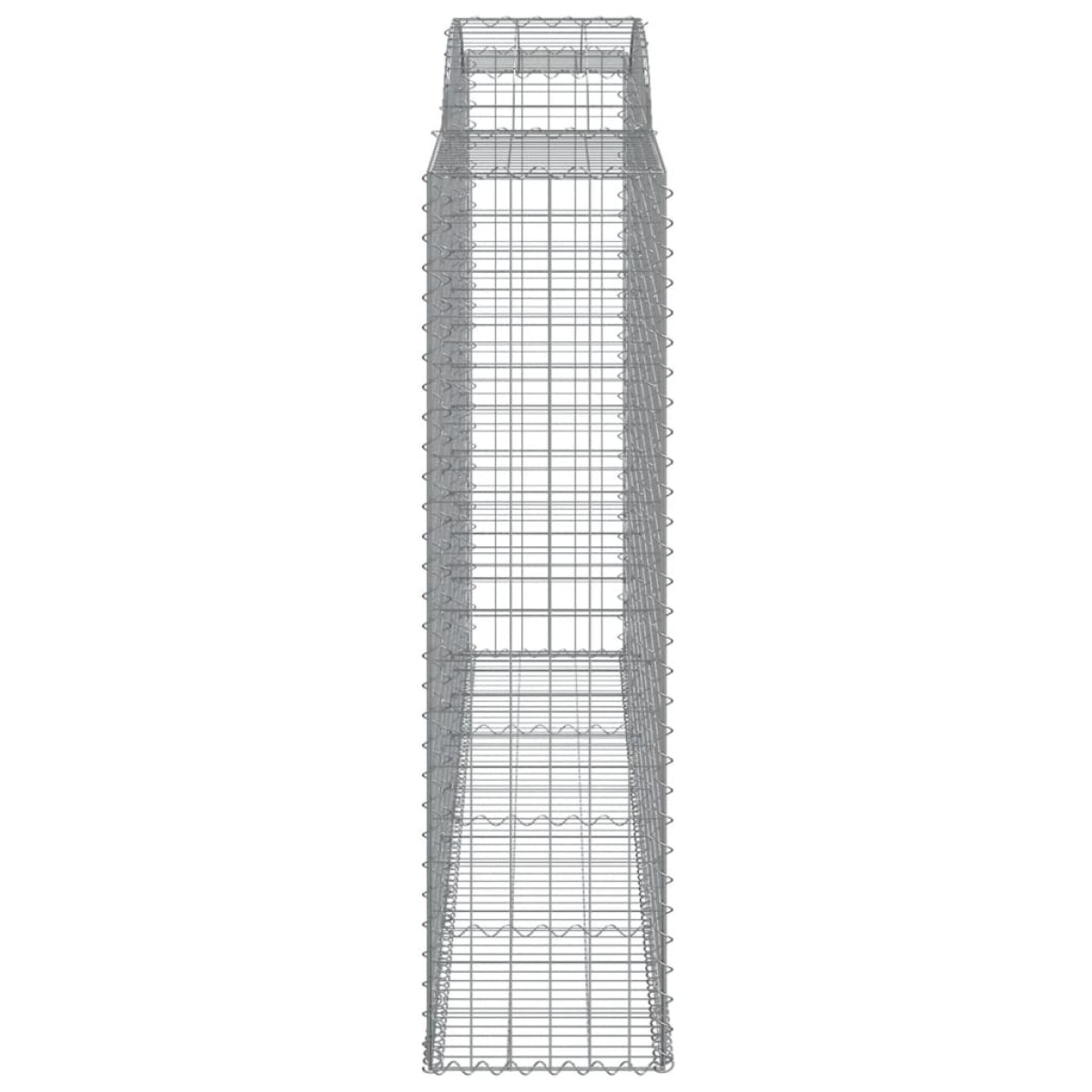 vidaXL Συρματοκιβώτια Τοξωτά 5 τεμ. 300x50x180/200 εκ. Γαλβαν. Ατσάλι