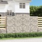 vidaXL Συρματοκιβώτια Τοξωτά 5 τεμ. 300x50x180/200 εκ. Γαλβαν. Ατσάλι