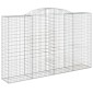 vidaXL Συρματοκιβώτια Τοξωτά 6 τεμ. 300x50x180/200 εκ. Γαλβαν. Ατσάλι