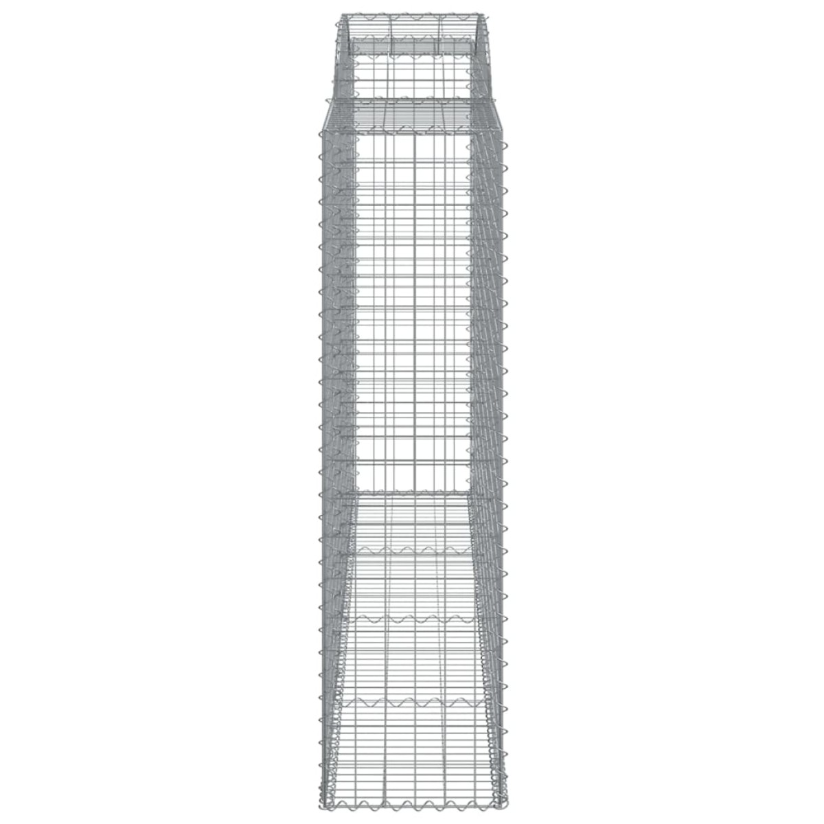 vidaXL Συρματοκιβώτια Τοξωτά 7 τεμ. 300x50x180/200 εκ. Γαλβαν. Ατσάλι