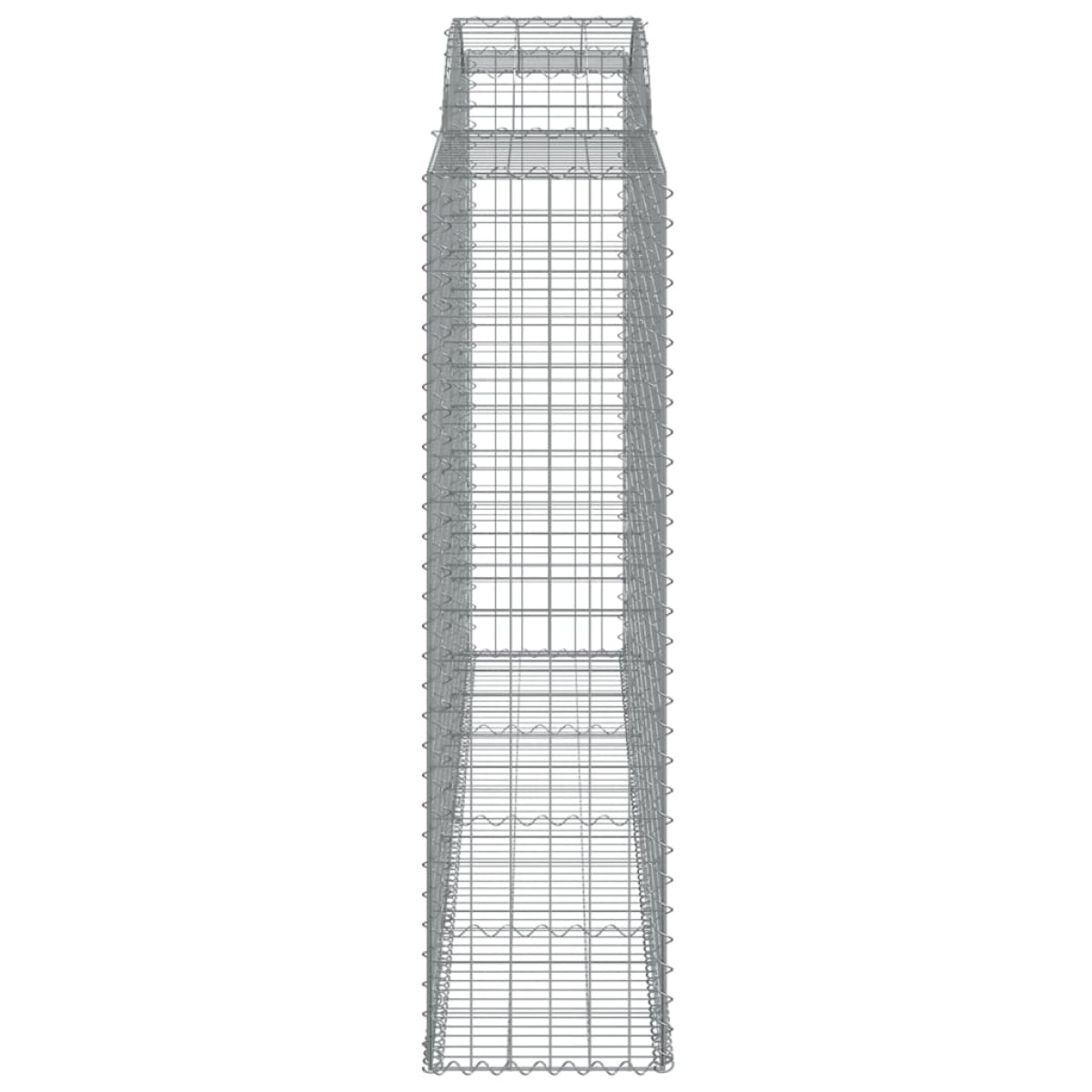 vidaXL Συρματοκιβώτια Τοξωτά 8 τεμ. 300x50x180/200 εκ. Γαλβαν. Ατσάλι