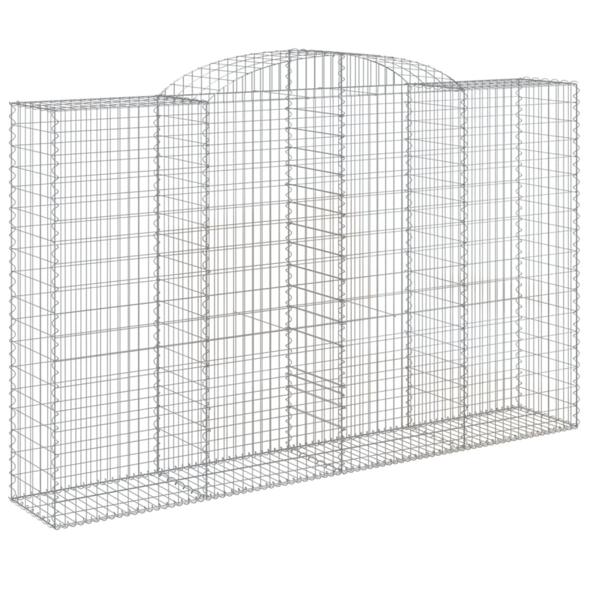 vidaXL Συρματοκιβώτια Τοξωτά 13 τεμ. 300x50x180/200 εκ. Γαλβαν. Ατσάλι