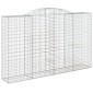 vidaXL Συρματοκιβώτια Τοξωτά 13 τεμ. 300x50x180/200 εκ. Γαλβαν. Ατσάλι