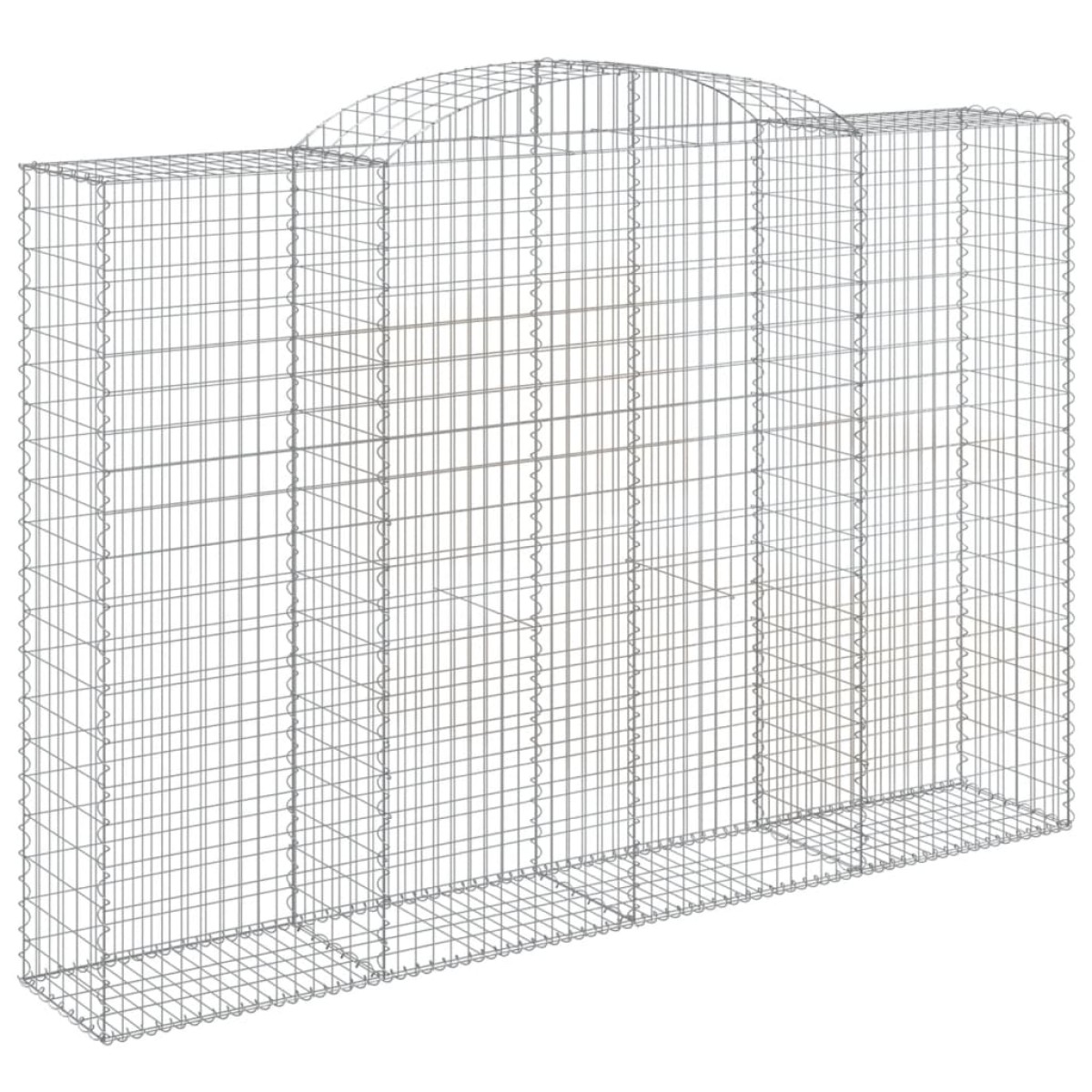 vidaXL Συρματοκιβώτια Τοξωτά 5 τεμ. 300x50x200/220 εκ. Γαλβαν. Ατσάλι
