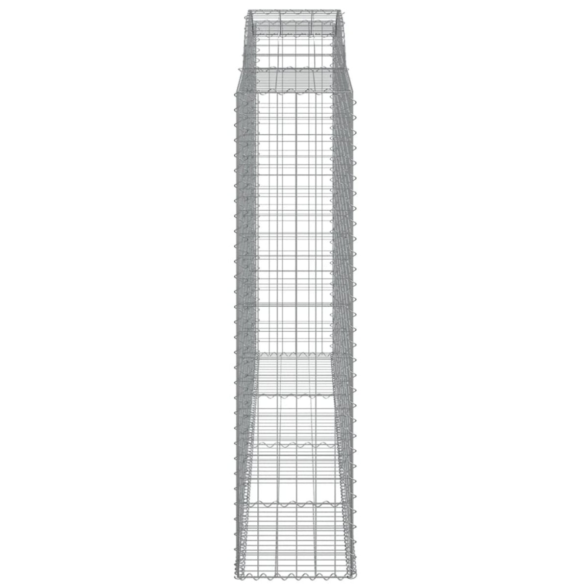 vidaXL Συρματοκιβώτια Τοξωτά 7 τεμ. 300x50x200/220 εκ. Γαλβαν. Ατσάλι