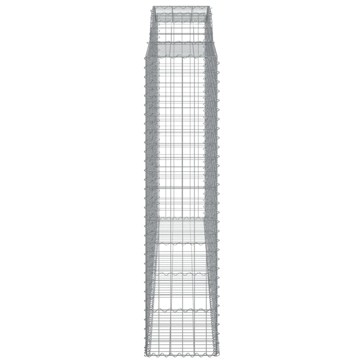 vidaXL Συρματοκιβώτια Τοξωτά 11 τεμ. 300x50x200/220 εκ. Γαλβαν. Ατσάλι