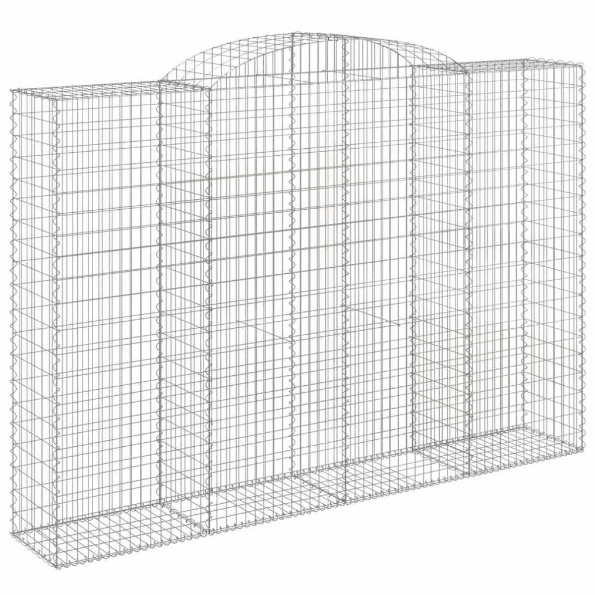 vidaXL Συρματοκιβώτια Τοξωτά 12 τεμ. 300x50x200/220 εκ. Γαλβαν. Ατσάλι
