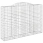 vidaXL Συρματοκιβώτια Τοξωτά 12 τεμ. 300x50x200/220 εκ. Γαλβαν. Ατσάλι