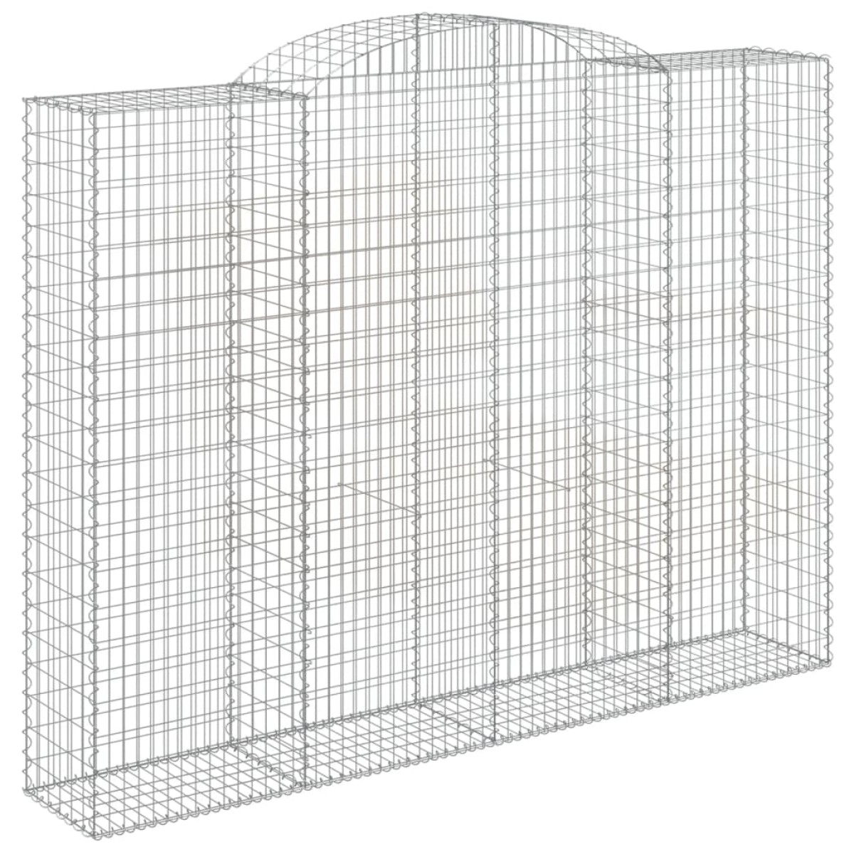 vidaXL Συρματοκιβώτια Τοξωτά 2 τεμ. 300x50x220/240 εκ. Γαλβαν. Ατσάλι