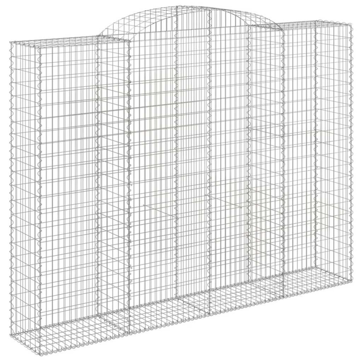 vidaXL Συρματοκιβώτια Τοξωτά 4 τεμ. 300x50x220/240 εκ. Γαλβαν. Ατσάλι