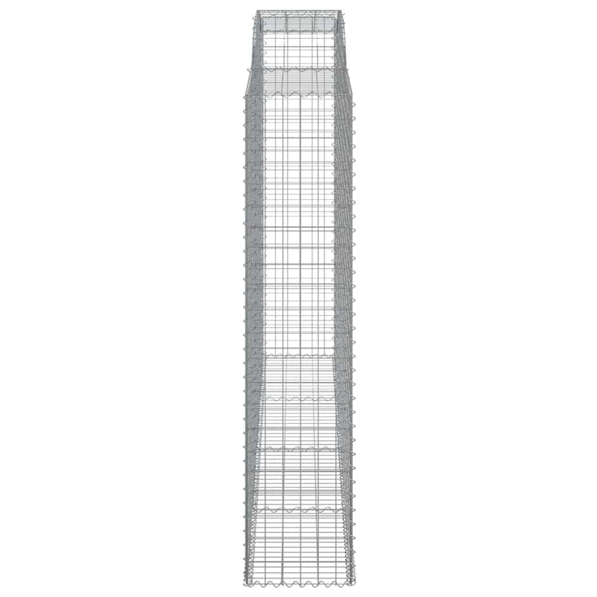 vidaXL Συρματοκιβώτια Τοξωτά 4 τεμ. 300x50x220/240 εκ. Γαλβαν. Ατσάλι