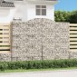 vidaXL Καλάθια Συρματοπλέγματα με Αψίδα 15 τεμ. 300x50x220/240 εκ. από Γαλβανισμένο Σίδηρο