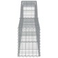 vidaXL Συρματοκιβώτια Τοξωτά 2 τεμ. 400x30x40/60 εκ. Γαλβαν. Ατσάλι