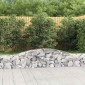 vidaXL Συρματοκιβώτια Τοξωτά 2 τεμ. 400x30x40/60 εκ. Γαλβαν. Ατσάλι